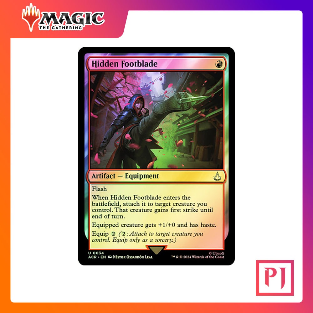 [MTG] Hidden Footblade [ACR] [RED] [UNCOM] [FOIL] [ENG] (การ์ดเมจิค / Magic the Gathering)