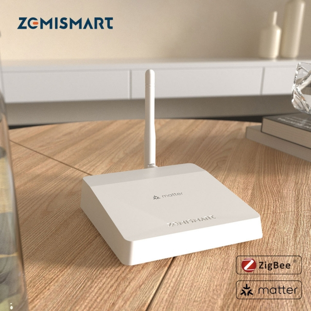 Zemismart M6 Tuya Gateway Matter Zigbee Smart Home Bridge Homekit Google Alexa