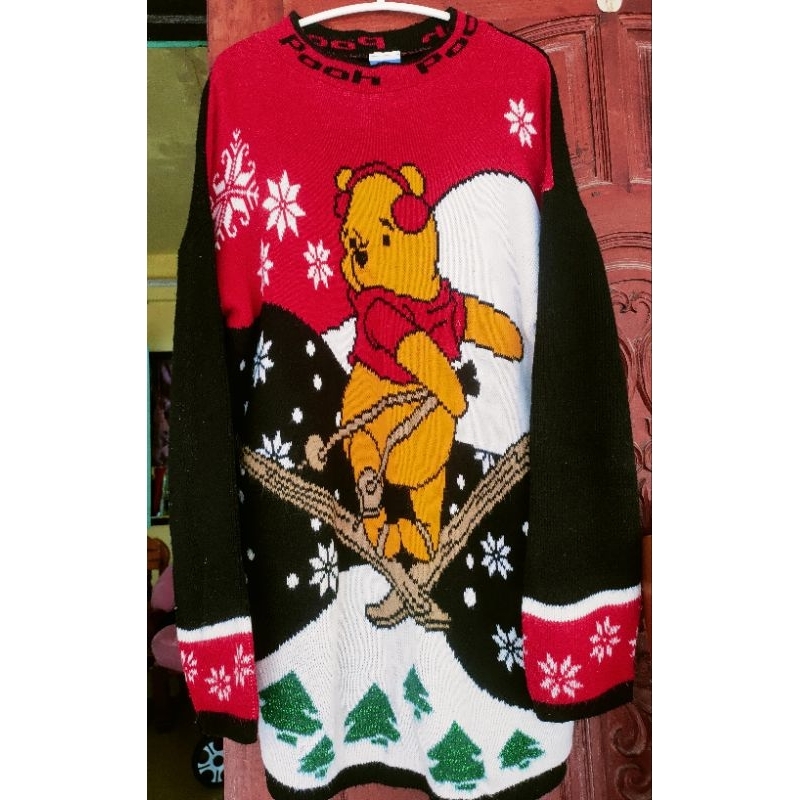 เสื้อไหมพรมกันหนาว oversized แบรนด์ Disney Winnie the pooh