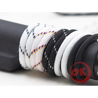 เชือกรองเท้า (1คู่) Ok Shoelaces Polyester 100% แบบกลม 5mm เหนียว ไม่ขาดง่าย พร้อมส่งในไทย