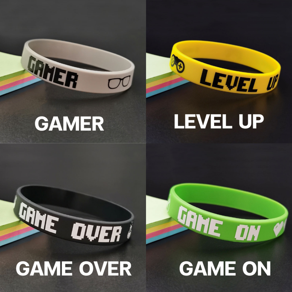 สายรัดข้อมือ เกมส์เมอร์ Gamer ริสแบรนด์ Level up