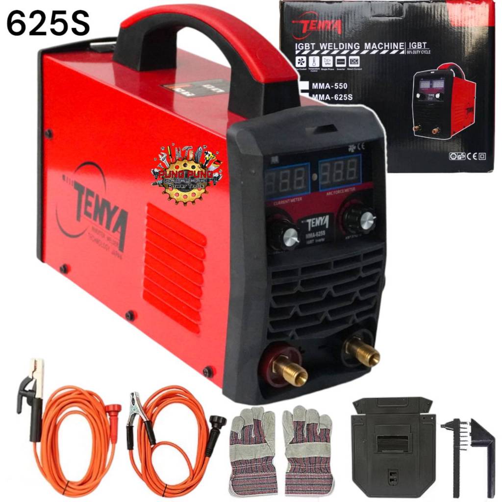 TENYA ตู้เชื่อม Inverter ตู้เชื่อมไฟฟ้า เครื่องเชื่อม IGBT MMA-625S รุ่นใหม่ 2 หน้าจอ 2 ปุ่ม Upgrade