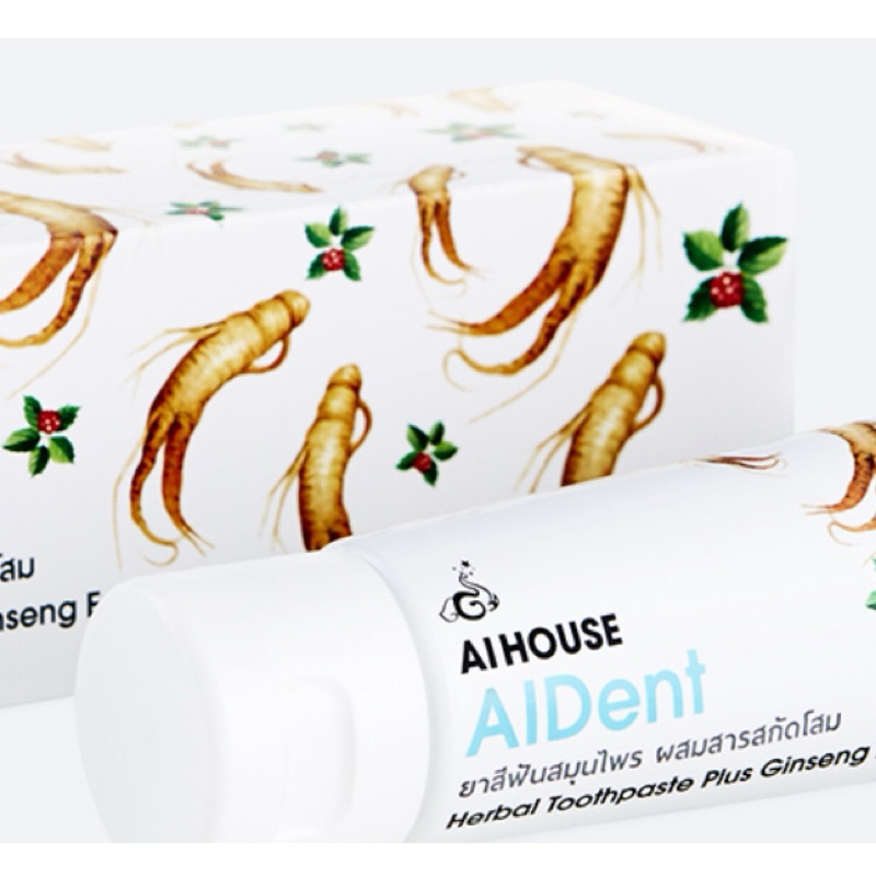 AIDENT (ไอเด้นท์) ยาสีฟันสมุนไพร ผสมสารสกัดโสม