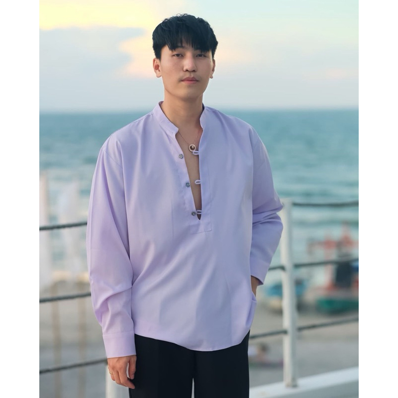(SEWLA MEM)   เสื้อคอเต่าผ่าหน้าลึกมาก – โปรปัง