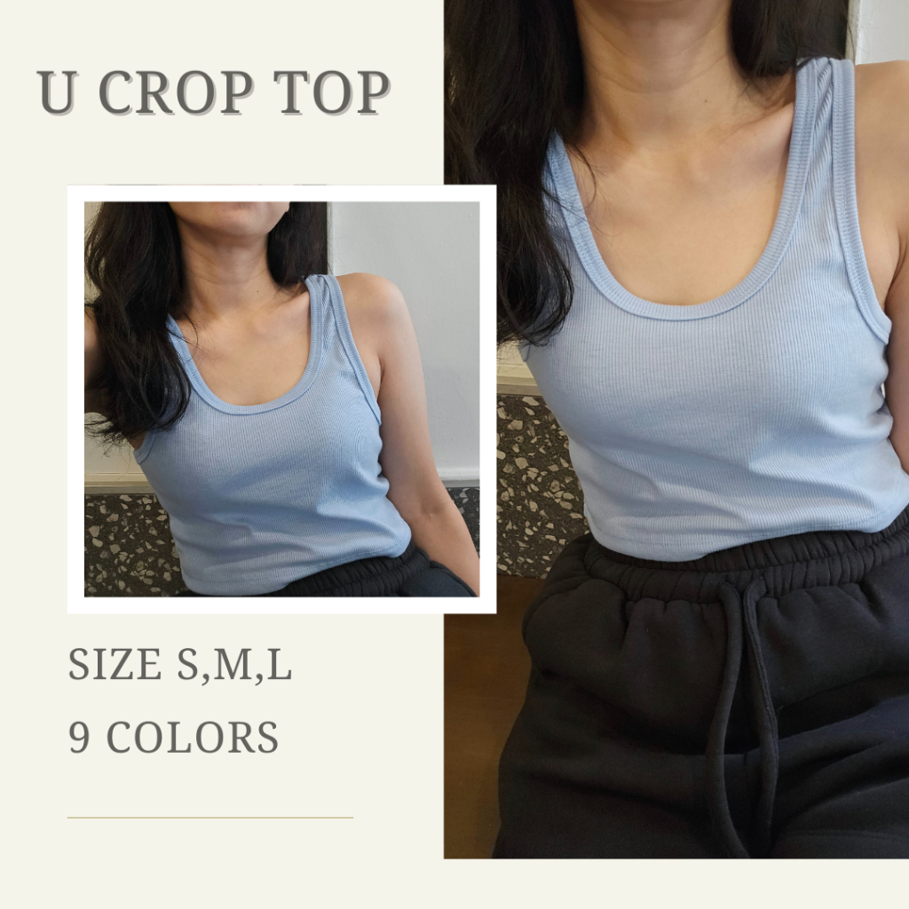 Sieun - U neck crop top (SI013)