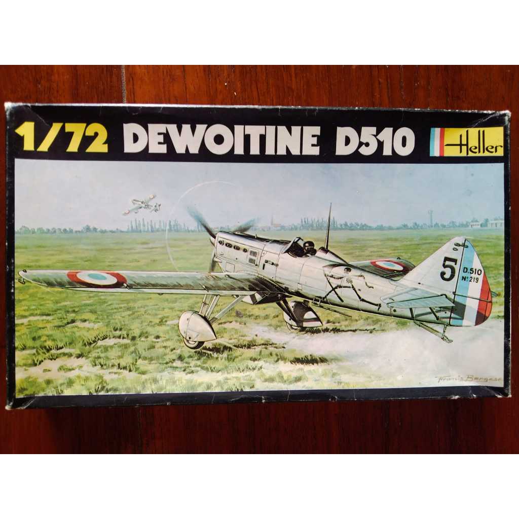 Vintage Heller 1/72 Dewoitine D510 , No. 219