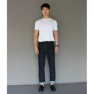 Golden Zebra Jeans กางเกงยีนส์ชายผ้าไม่ยืดขากระบอกเล็กไซส์เล็กไซส์ใหญ่ 535#GR