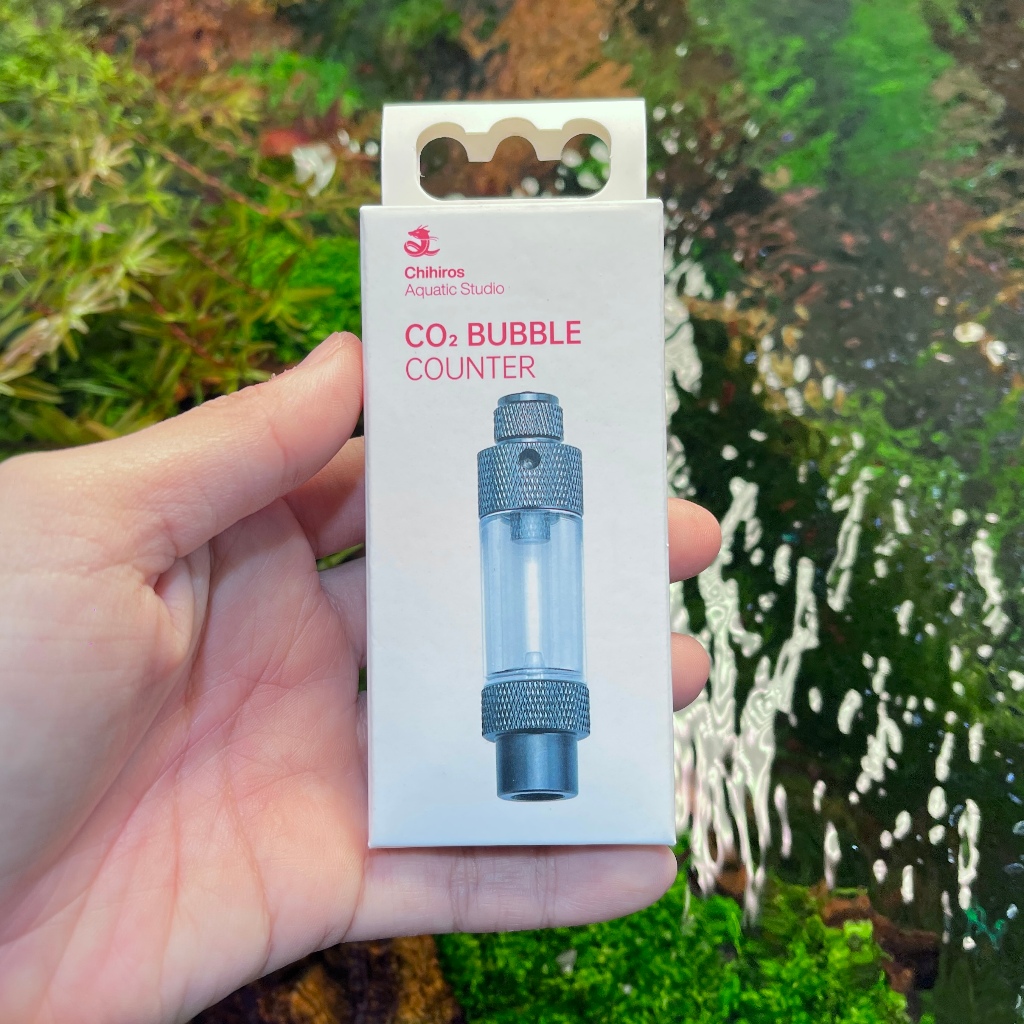 Chihiros CO2 Bubble Counter+Syringe ตัวนับฟองแบบมีช่องเติมน้ำ
