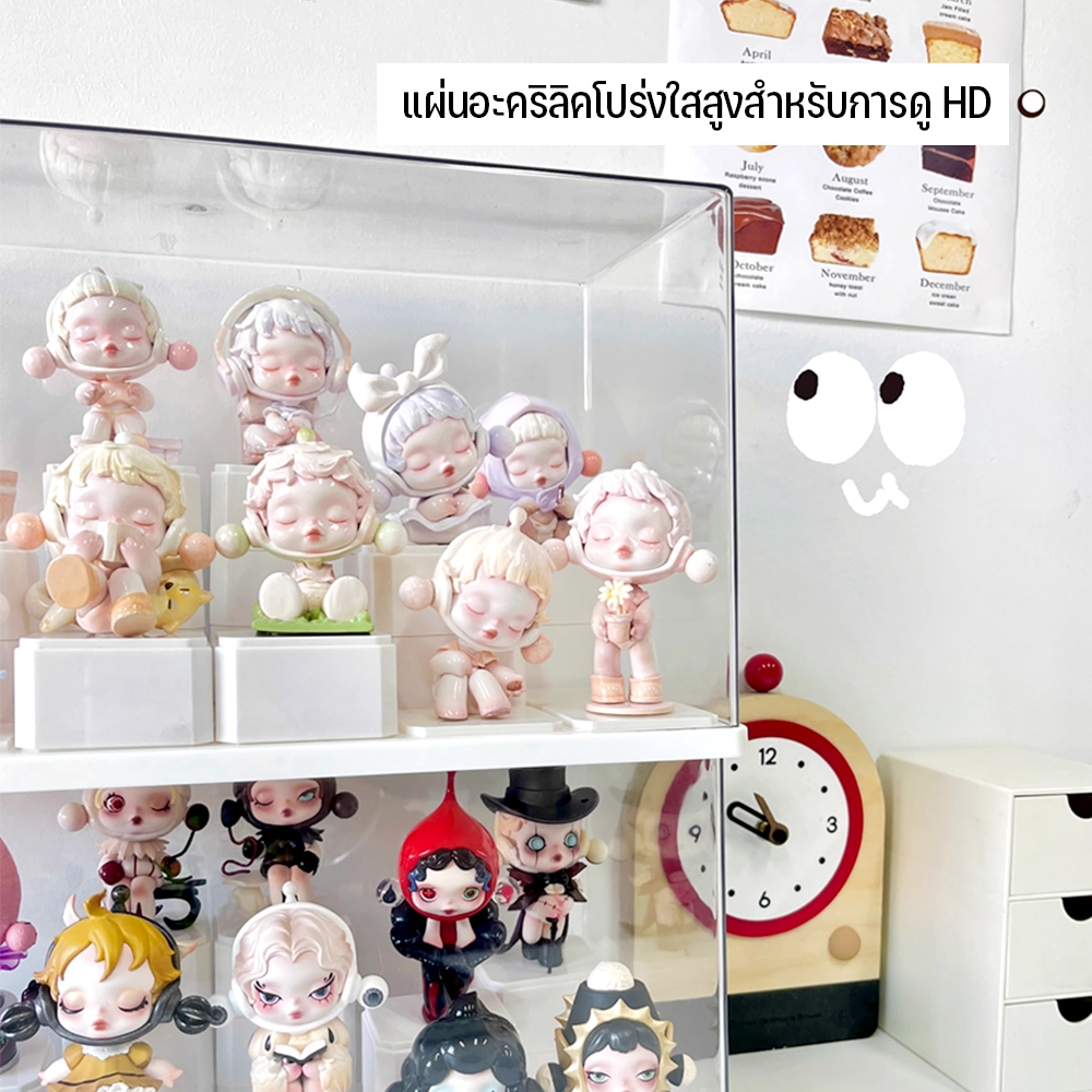 กล่องใส่โมเดล ตู้โชว์ตุ๊กตา ที่โชว์โมเดล ฟิกเกอร์ ของสะสม พลาสติกอย่างดี ประหยัดพื้นที่ มีสี่สไตล์ให้เลือก ราคา ถูกที่สุด ดีลบีเคเค แกลเลอรีภาพที่ 2