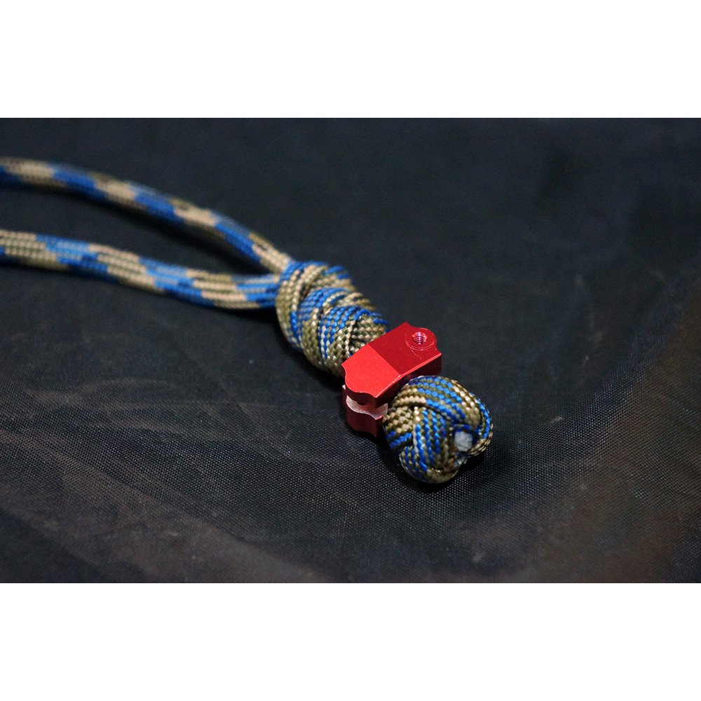 พวงกุณแจ เชือกถัก Handmade Aluminium Paracord 550 Bead Lanyard Pendant เชือกลายใหม่ - รูปที่ 6