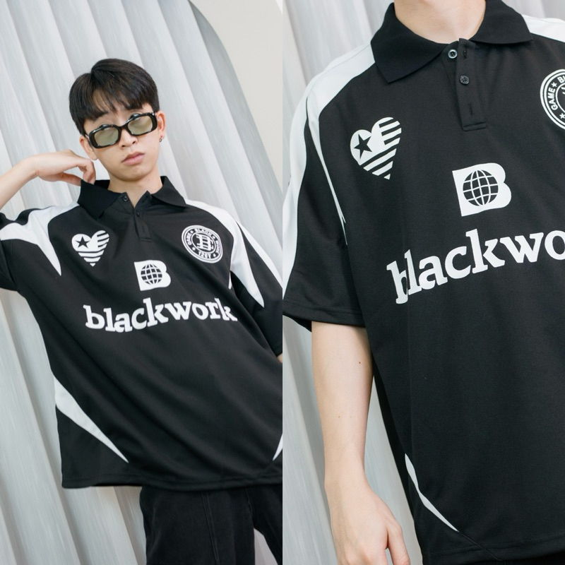 BLACKWORK POLO เสื้อโปโลทรงโอเวอร์ไซด์ - รูปที่ 2