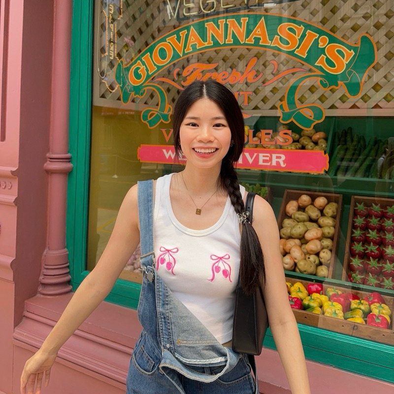 เสื้อกล้ามแขนกุดผ้าร่อง Buddy girly