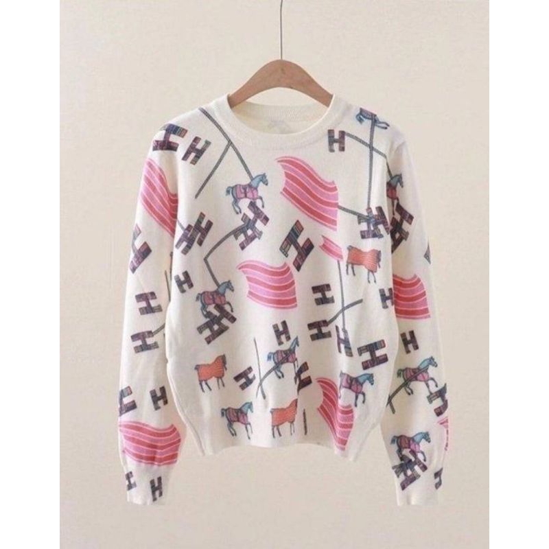 พร้อมส่ง เสื้อไหมพรมแขนยาวผ้าเนื้อดียืดหยุ่นได้เยอะงานทอลายสวยใส่กันหนาวแบบแฟชั่นผ้านุ่มใส่สบาย