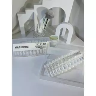 PVC เจลลี่เนื้อ soft gel Nails content ปริมาณ 504 ชิ้น เกรดดีที่สุด เนื้อบางเนียน ไม่ต้องตะไบโคน (ตะไบมาแล้ว) เหนียวเนี