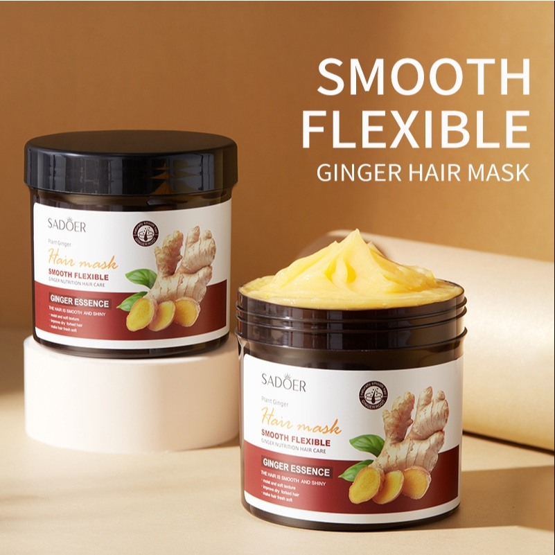 SADOER Hair Mask Ginger Essence ครีมหมักผมขิง 500g.