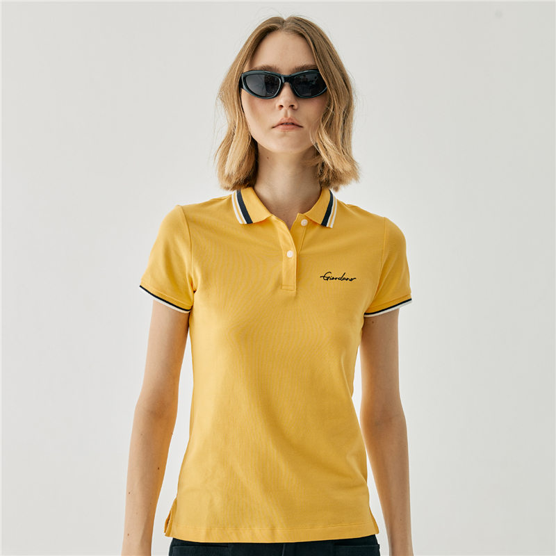 GIORDANO เสื้อโปโลผู้หญิง Women's Signature Polo 05314256