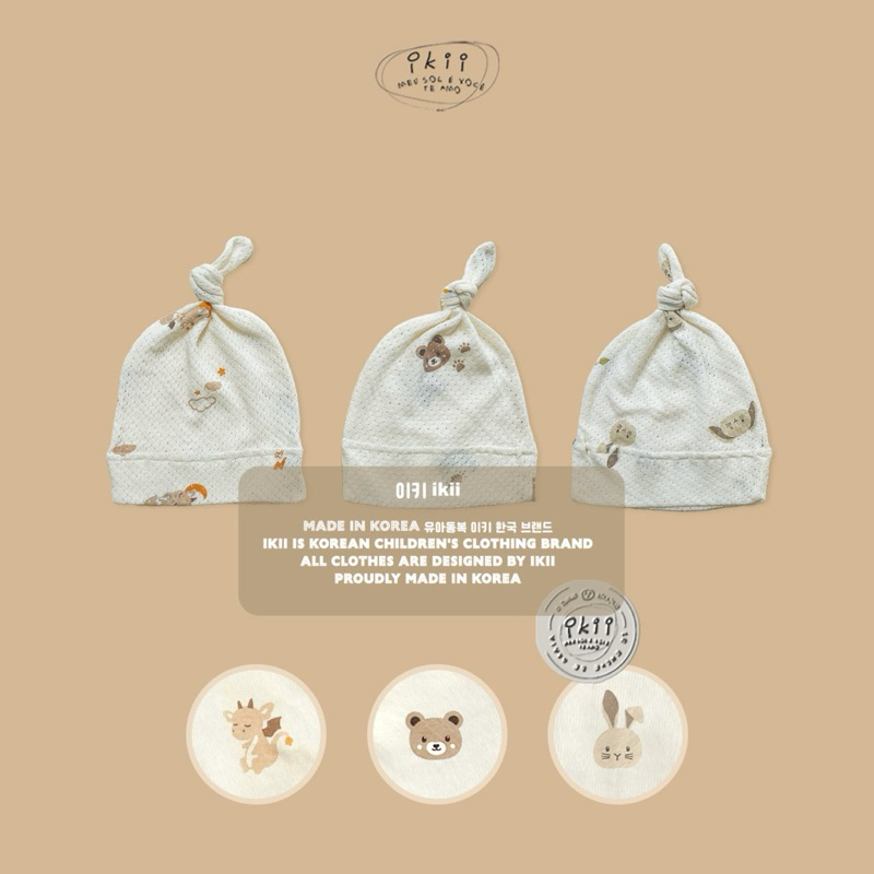 [Ikii] Mesh Organic Baby Hat