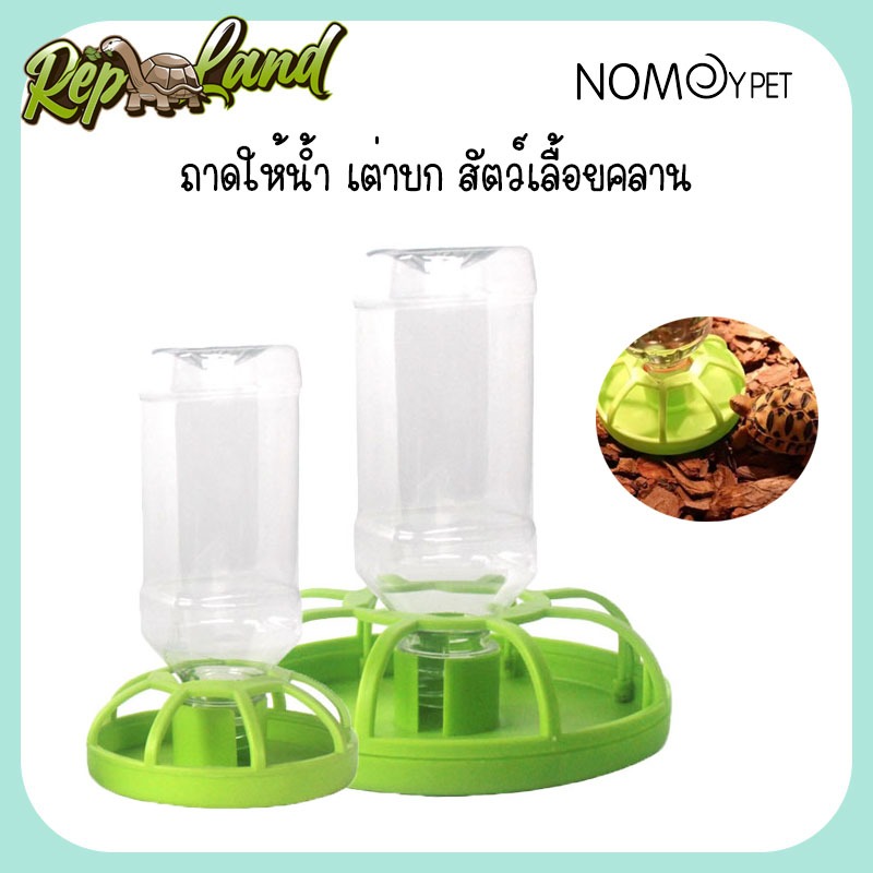 Nomoy Pet ถาดให้น้ำเต่าบก ถาดน้ำสัตว์เลื้อยคลาน เหมาะกับ เต่าบก กิ้งก่า จิ้งเหลน ตุ๊กแก และสัตว์เลื้อยคลานชนิดอื่นๆ