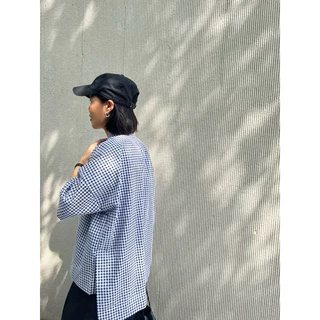 Checked blouse เสื้อคอจีน ลายสก็อต