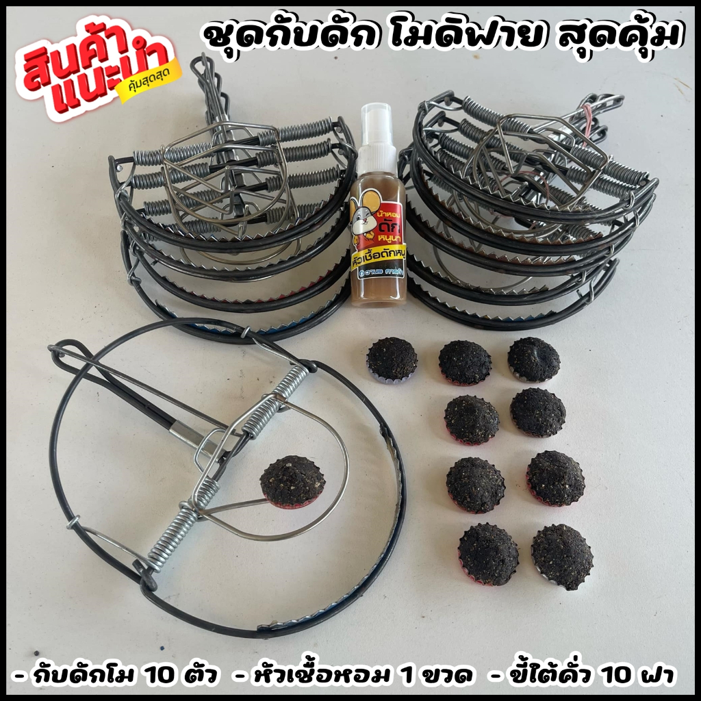 กับดัก 6นิ้ว โมดิฟาย ชุดสุดคุ้ม ขี้ใต้+หัวเชื้อ (ตัวโม งานสแตนเลส)