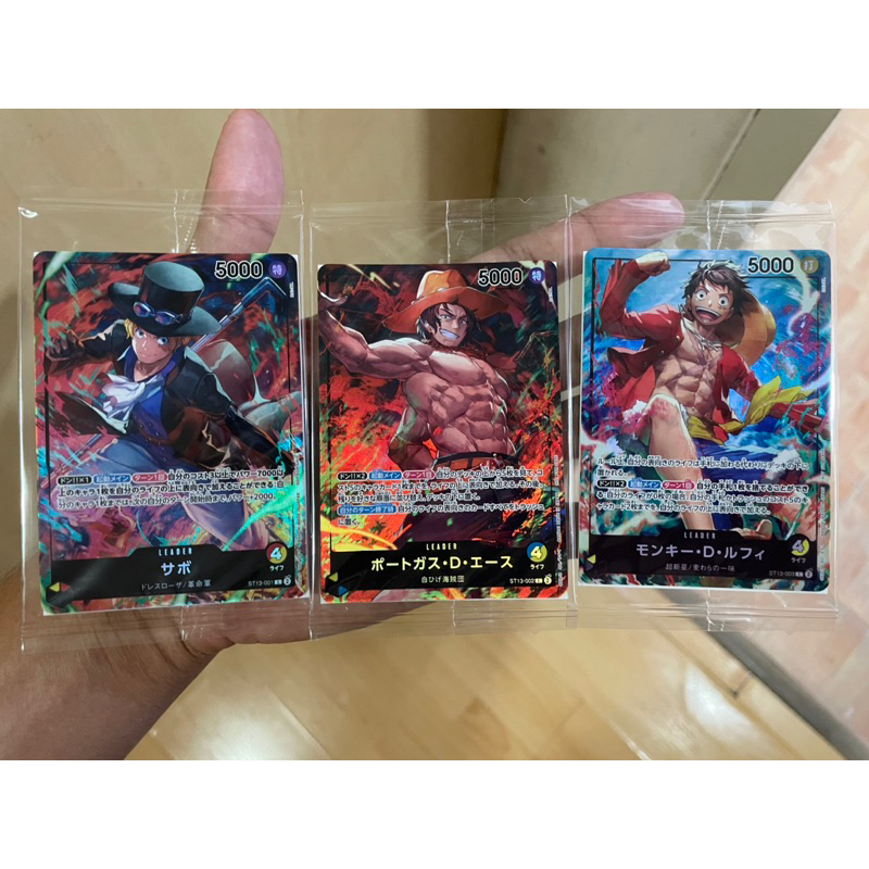 การ์ดวันพีช Onepiece Seven Eleven jp ครบชุด 3 ใบ