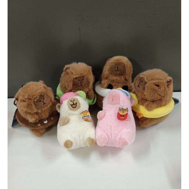 พวงกุญแจตุ๊กตาคาปิบาร่า ขนนุ่มน่ารักๆ