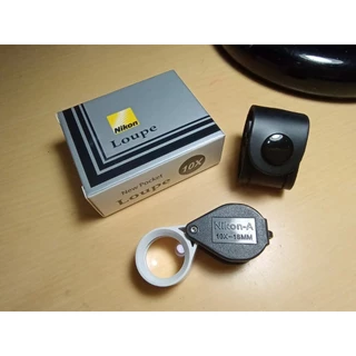 Nikon Loupe 10 X Japan สีขาว เลนส์แก้วเคลือบมัลติโค๊ด ส่องชัดสบายตา แถมฟรีซองหนัง บอดี้คงทน มีประกัน