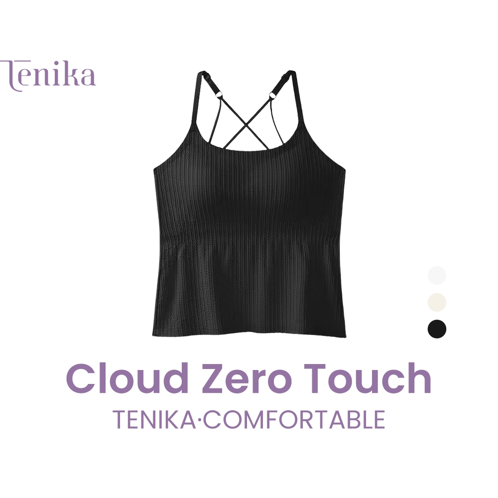 TENIKA เสื้อกล้ามผู้หญิง มีฟองน้ำ นุ่ม บาง ใส่สบาย ซึมซับเหงื่อ ระบายอากาศดี VES-011
