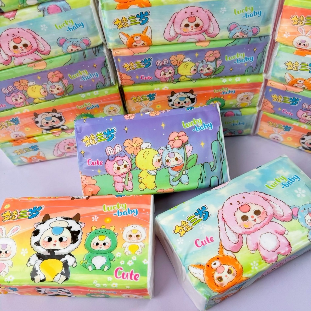 กระดาษทิชชู่ Baby Three 1หิ้ว5ห่อ หนา3ชั้น กระดาษทิชชู่ สุดคุ้ม