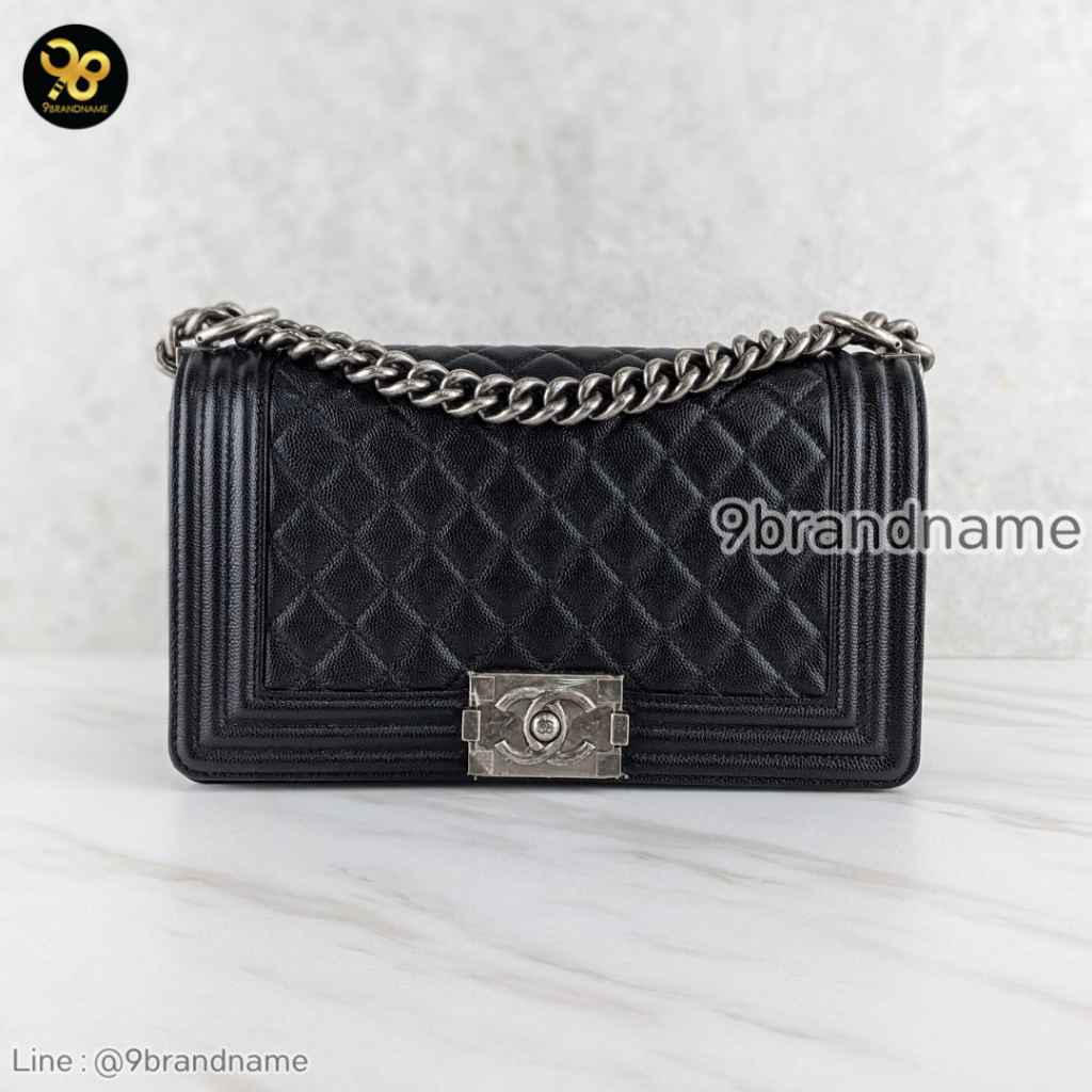 Chanel Boy 10 RHW Caviar มือสอง ก่อนสั่งซื้อทักแชทก่อนนะคะ