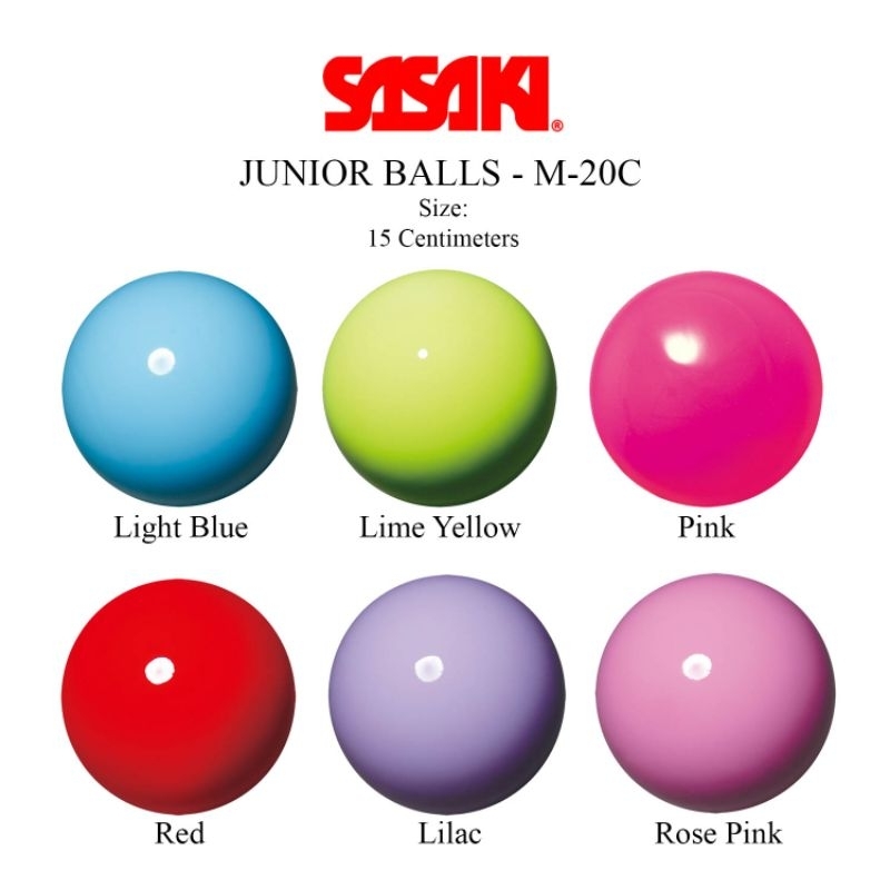 Sasaki Ball ลูกบอลซาซากิยิมนาสติกลีลา 15cm M-20C