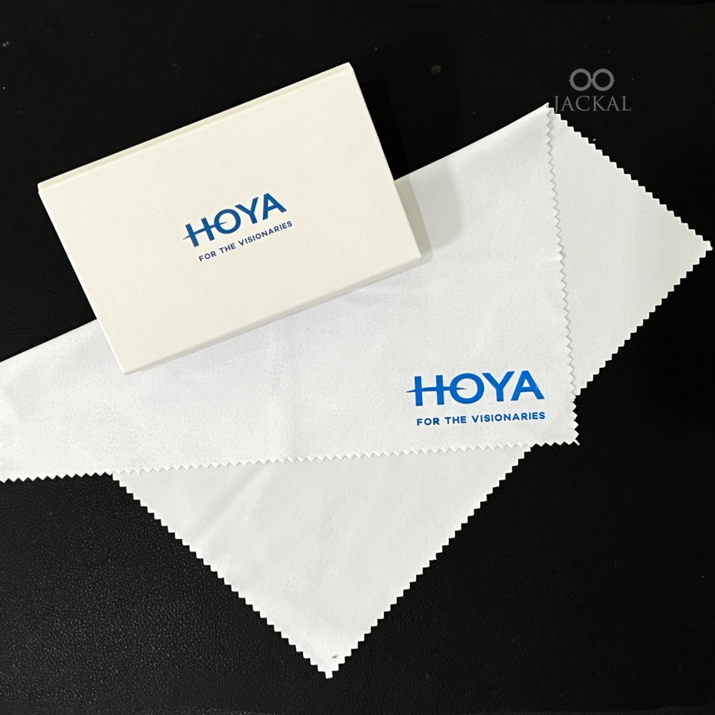 ผ้าเช็ดแว่น เช็คเลนส์ Hoya ผ้าเช็ดแว่นถนอมเลนส์ ขนาด 20x20 ซม