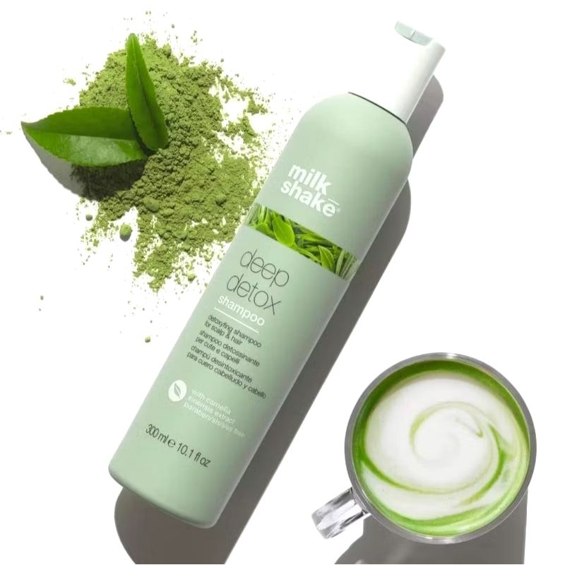 Milk Shake Deep Detox Shampoo 300ml แชมพูดี​ท็อกซ์ขจัดสิ่งสกปรก ความมัน สิ่งตกค้างจากผลิตภัณฑ์จัดแต่งทรงผม