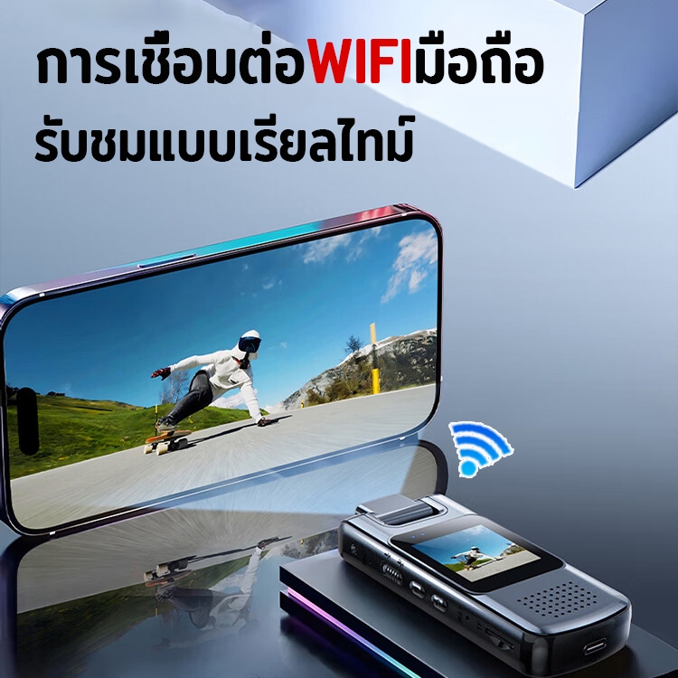 body action camera 4K การเชื่อมต่อWIFIมือถือ กล้องโกโปร มอเตอร์ไซค์กล้อง ขนาด1.6นิ้วหน้าจอ ตํารวจกล้องติดตัว nightvision