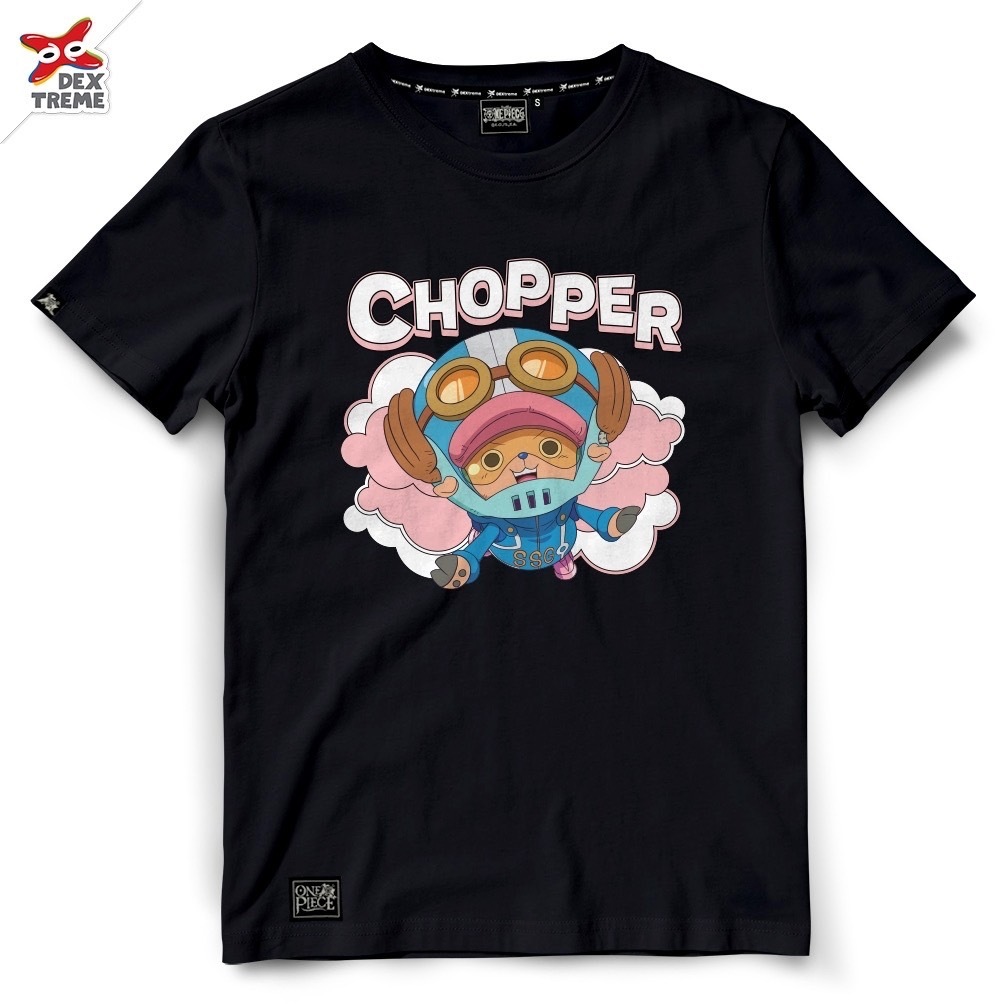Dextreme เสื้อยืดวันพีซ (DOP-2156) Onepiece Egghead Chopper มี สีดำ และ สีกรม
