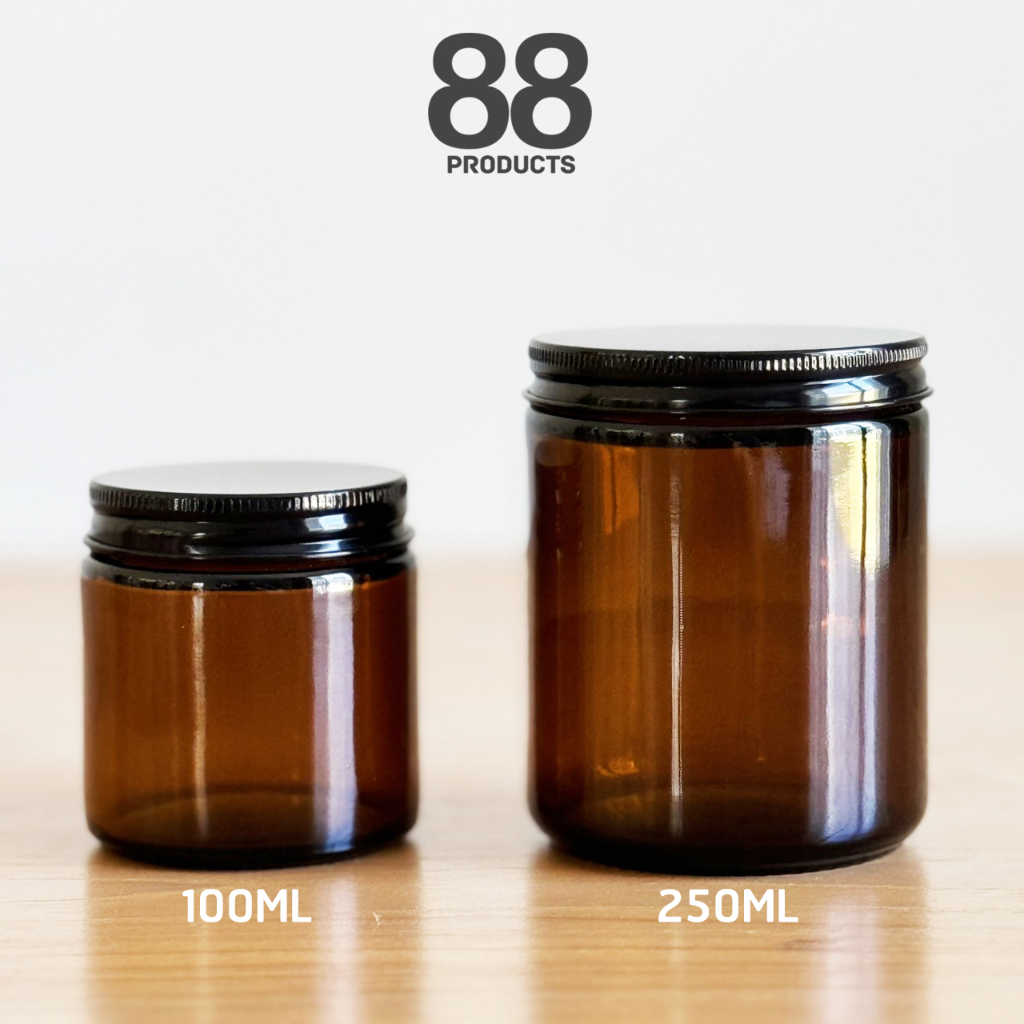 กระปุกแก้ว โหลแก้ว ขวดใส่เทียน กระปุกขนม 60ml 100ml 150ml 250ml 88Products