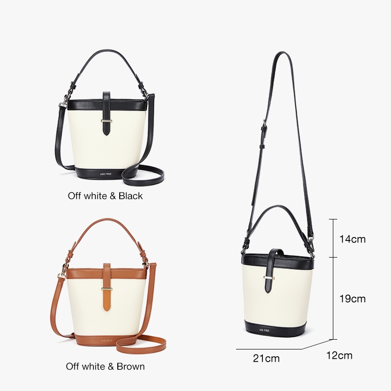 AGE FREE Lisa Bag กระเป๋าทรงถัง กระเป๋าใต้วงแขนของผู้หญิงที่หรูหราอเนกประสงค์ อเนกประสงค์