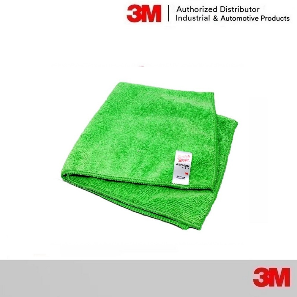 3M Microfiber ผ้าไมโครไฟเบอร์ ทำความสะอาด 40x40ซม. สีชมพู ฟ้า เขียว 3M Detail Cloth