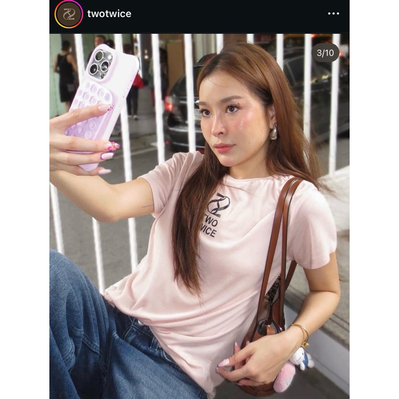 Twotwice Ultra Soft (New in pack) เสื้ิอยืดสีpale pink เป็นเสื้อยืดที่ผ้านุ่มมาก สีชมพูน่ารักคะมือ1จากช้อปพร้อมส่ง