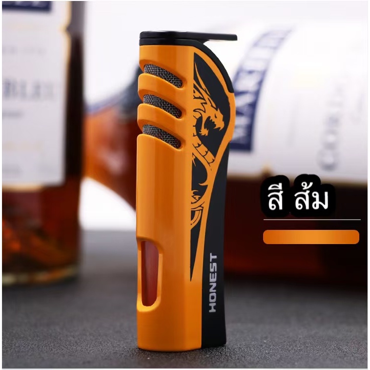 HONEST ไฟฟู่ อุปกรณ์จุดไฟ หัวพ่นไฟ แบบเติมแก๊สได้ ผลิตวัสดุโลหะ ทนต่ออุณหภูมิสูง รุ่น457