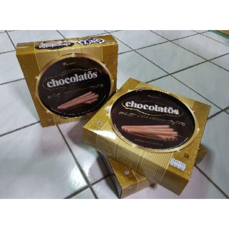 เวเฟอร์โรล สอดไส้ ครีม ชอกโกแลต m gery chocolatosเหมาะสำหรับของขวัญของฝาก