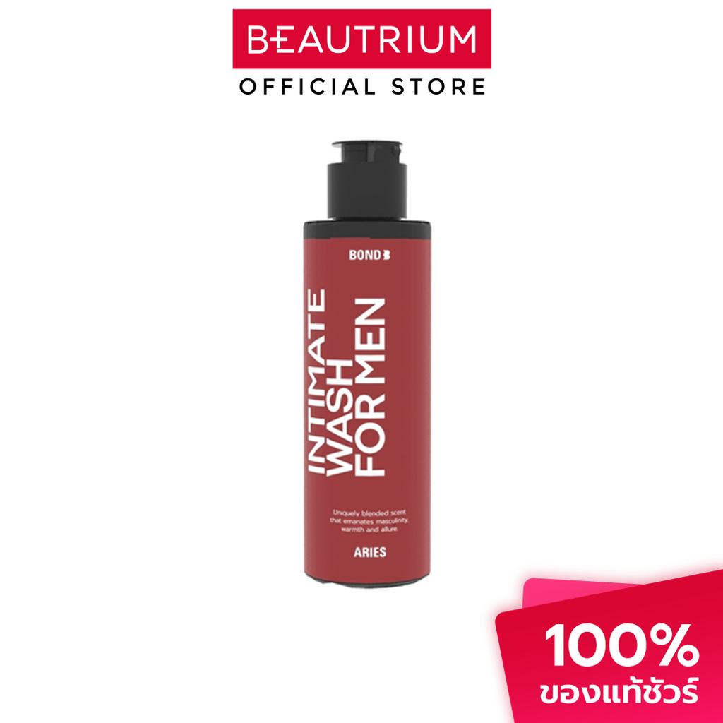 BOND Men's Intimate Wash Aries ผลิตภัณฑ์ทำความสะอาดเฉพาะที่สำหรับผู้ชาย 130ml
