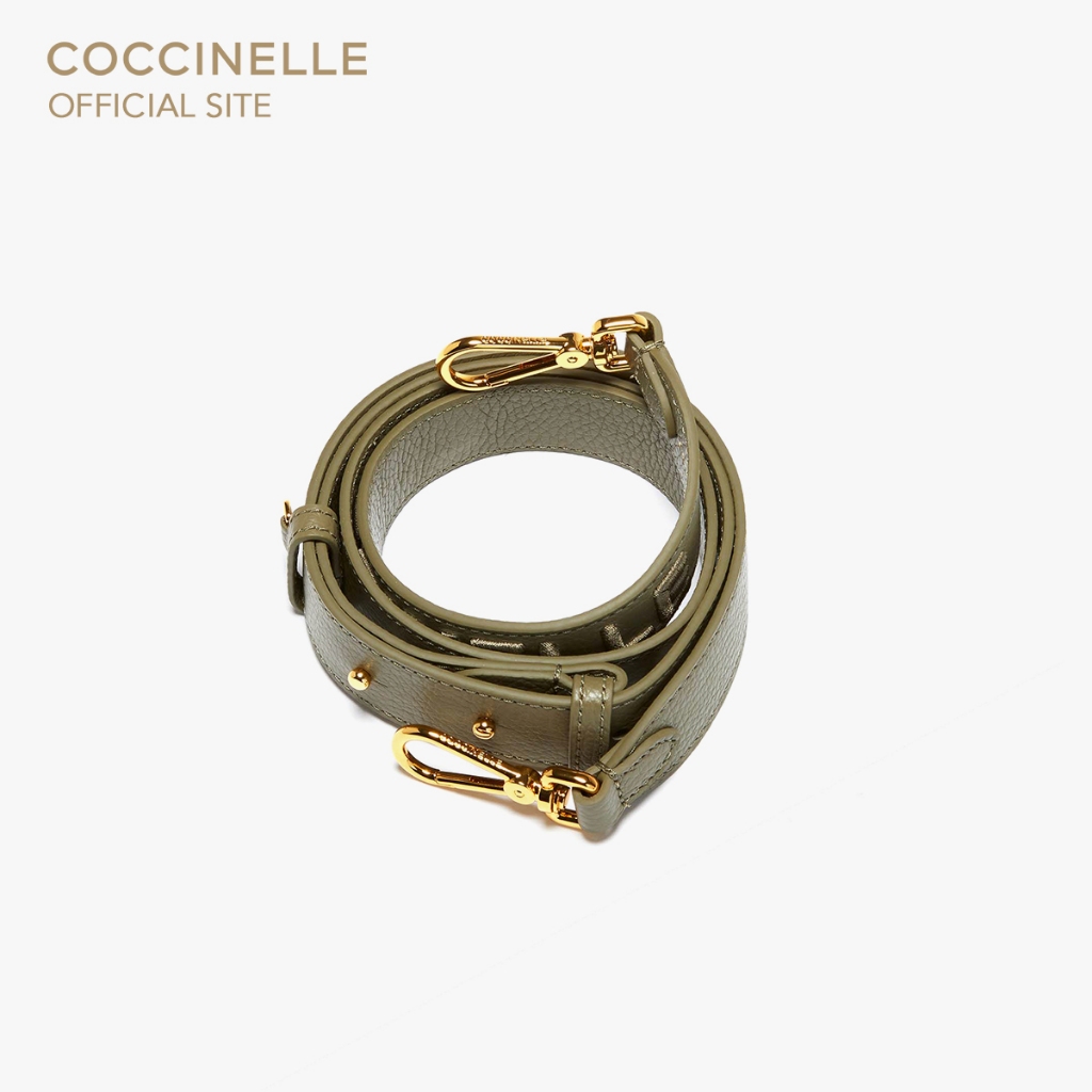 COCCINELLE สายกระเป๋า รุ่น EMBROIDERY LOGO 680101 สี LAUREL GREEN