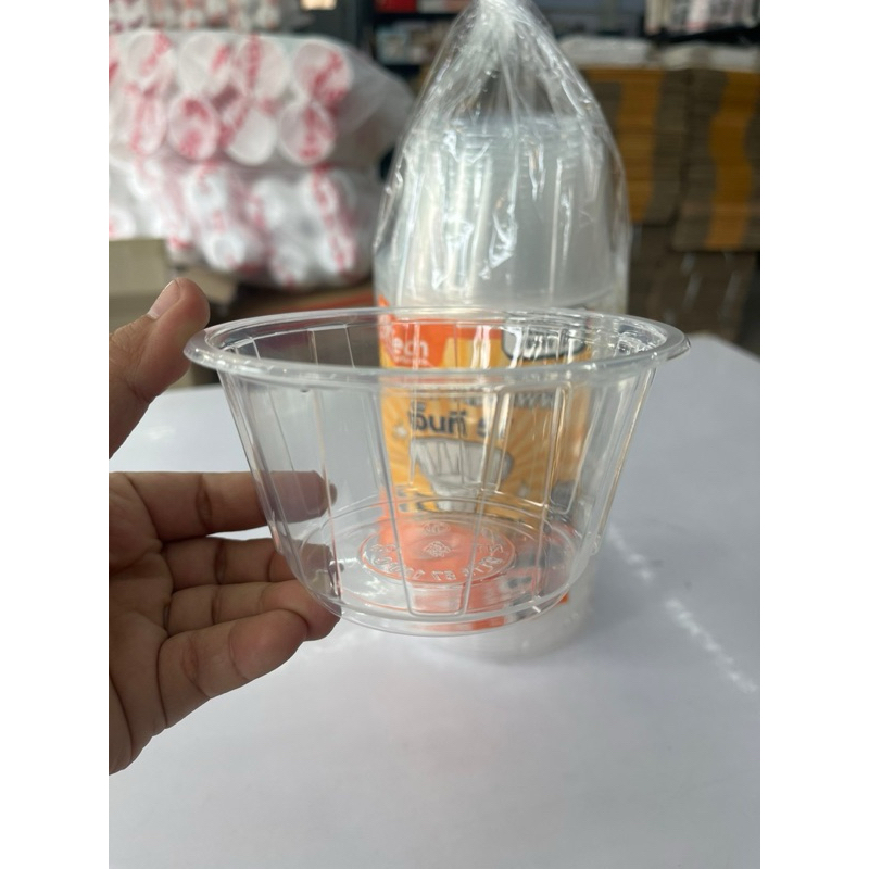 ใหม่ ขายคู่ 2 แพ็ค ชามพลาสติกใส เนื้อ PP NEXTech รุ่น NT57ใส 400 ml. (100ชิ้น/ 2 แพ็ค) - รูปที่ 2