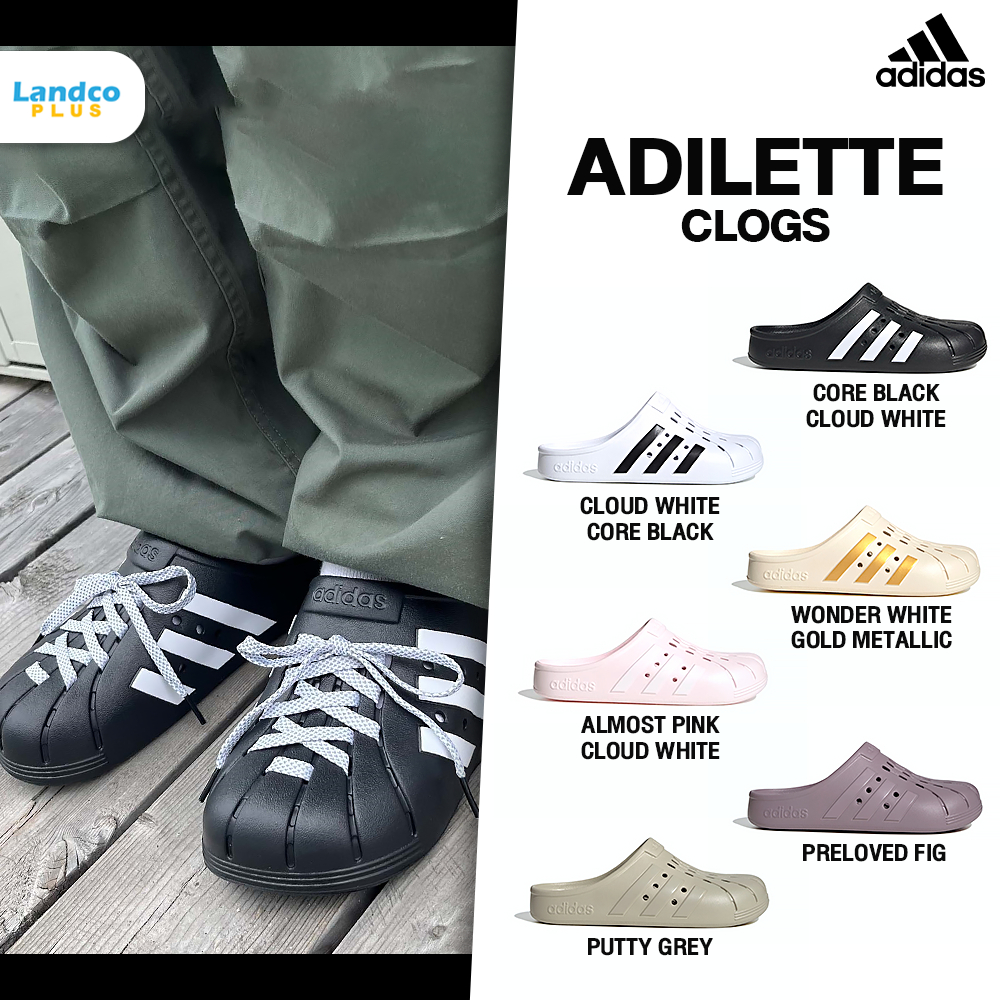 Adidas Collection อาดิดาส รองเท้าแตะ แบบสวม CV Adilette Clogs FY8970 / GZ5886 / GY1827 / GZ5888 / IF