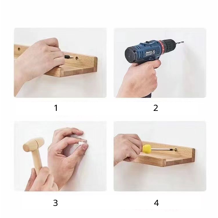 【One_boutique】ชั้นวางของติดผนัง ชั้นไม้วางของ Wall decorative shelves มินิมอล ชั้นไม้วางของ ตกแต่งบ้าน - รูปที่ 3