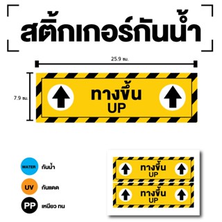 สติกเกอร์ สติ้กเกอร์กันน้้ำ ติดประตู,ผนัง,กำแพง บันได (ป้ายท…