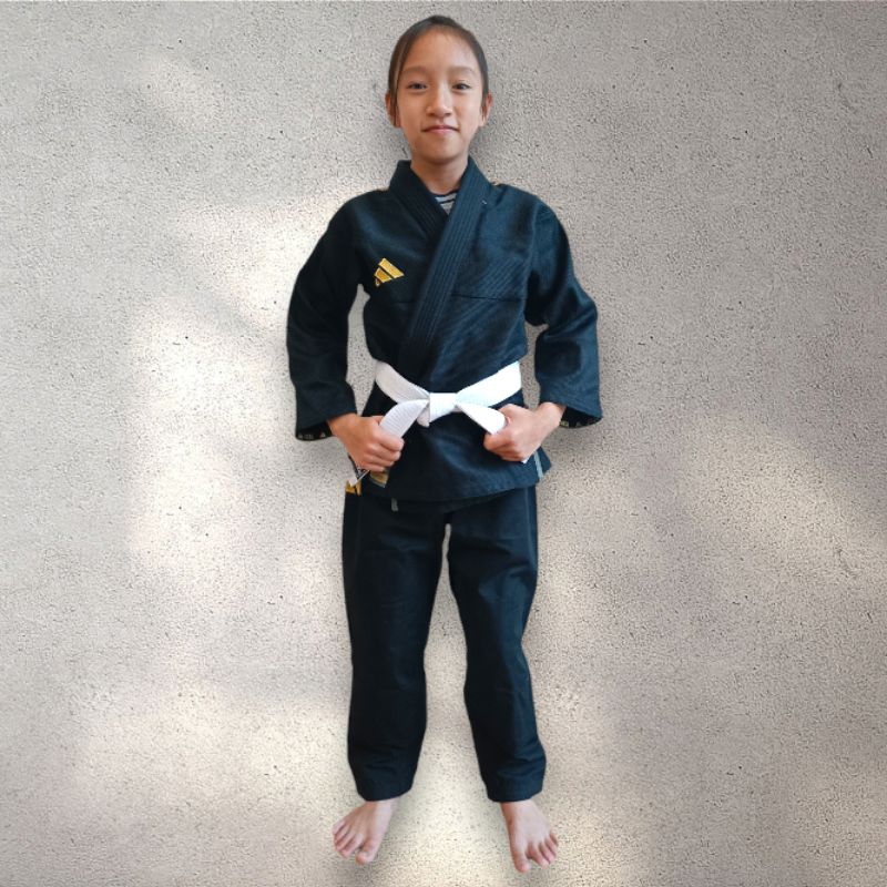 ชุดยูยิตสู​ สีดำ adidas CHALLENGE 2.0 Jiu-jitsu/BJJ uniform - Black (JJ350BK)