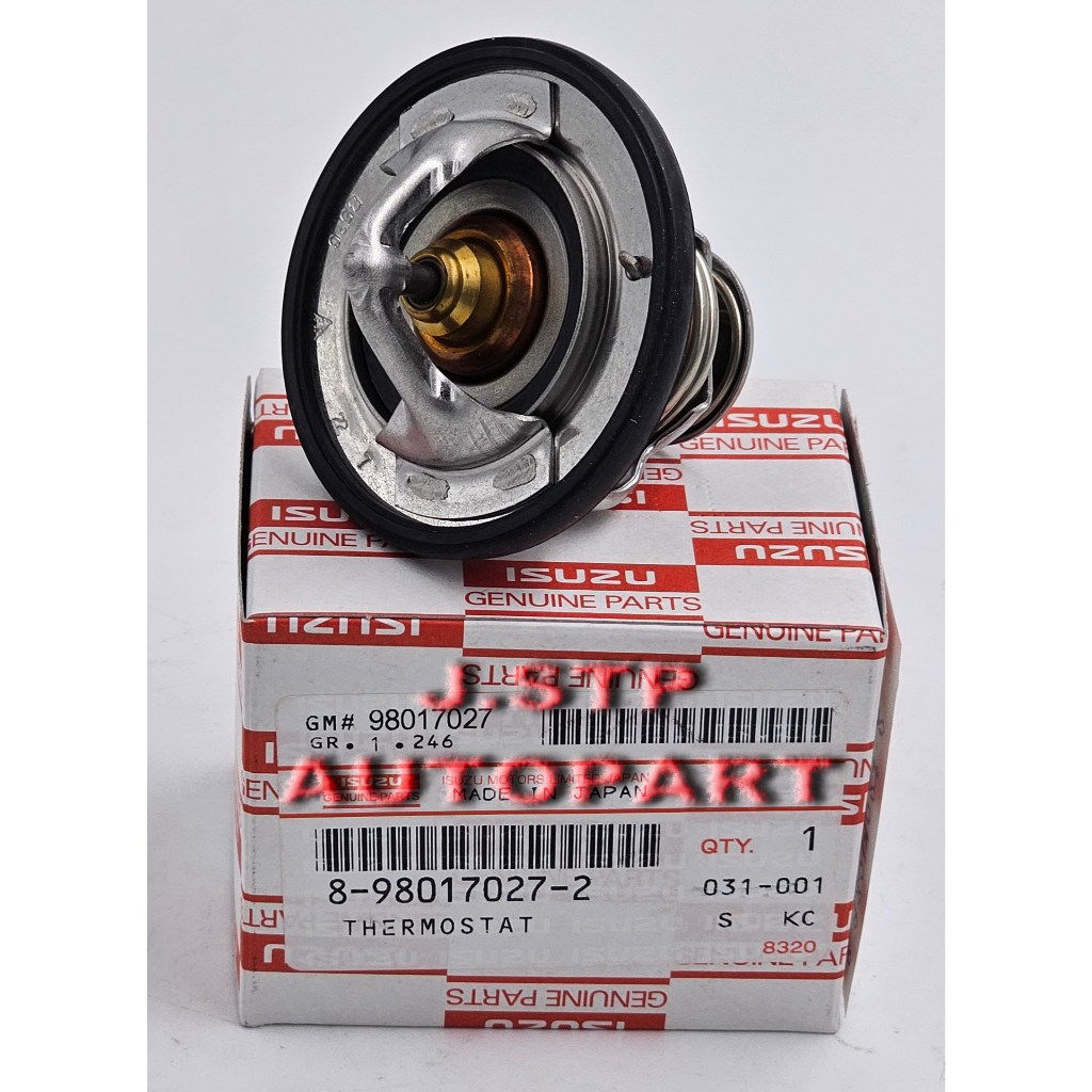 วาล์วน้ำแท้พร้อมโอริงวาล์วน้ำ THERMOSTAT ISUZU D-MAX Commonrail  ปี2005-2012,Blue Power 1.9,ALL NEW D-MAX,MU-7,MU-X