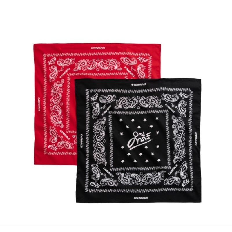 [ ของแท้ ] ผ้าเช็ดหน้า CARNIVAL x Pongsit Kampee BANDANA PACK ของใหม่ พร้อมส่ง